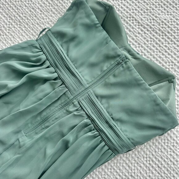 Birdy Grey Grace Dress in Chiffon Sea Glass Size L - Picture 8 of 11